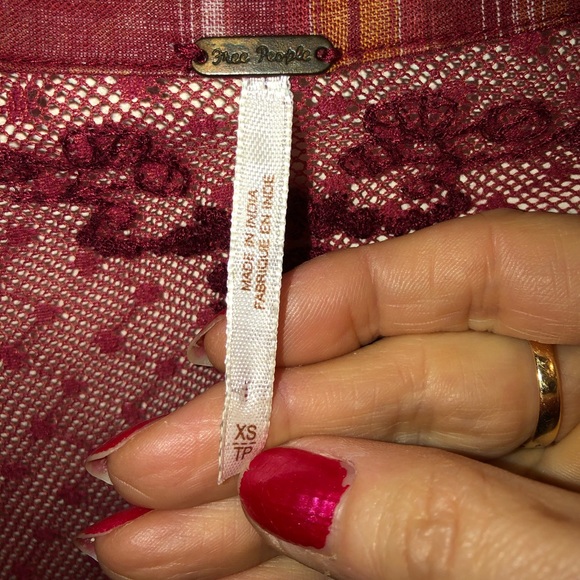Free People Lace Flannel - Picture 2 of 5
